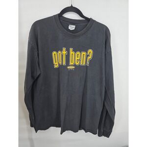 Vintage Smack Apparel Got Ben Pittsburgh Football Long Sleeve Shirt Black XL